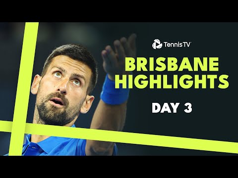 Djokovic, Kyrgios & Tiafoe All In Action! | Brisbane 2025 Day 3 Highlights