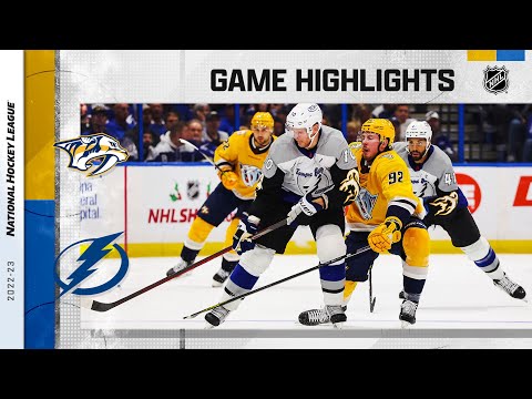 Predators @ Lightning  12/8 | NHL Highlights 2022 (year)