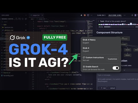 Grok-4 & Grok-4 Heavy + Free APIs + Roo,Cline,Kilo: RIP Sonnet? Is this THE AGI-Coder?