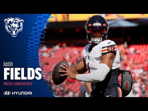 Justin Fields postgame media availability | Chicago Bears video clip