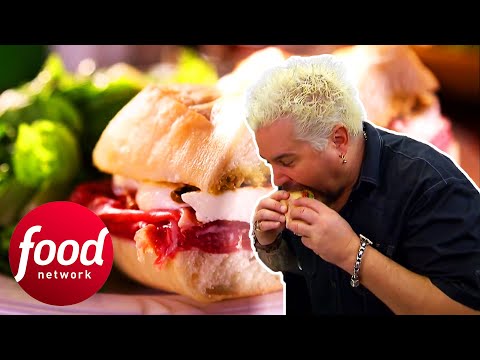 Guy Fieri Eats Italian Bread Made From A 35-Year-Old Starter! | Diners Drive-Ins & Dives