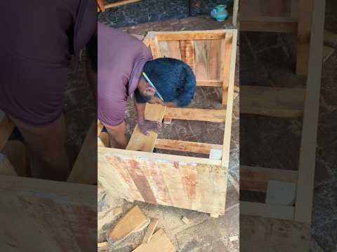 Making the bottom floor of the chicken coop #diywoodworking #youtubeshorts #youtubefeed