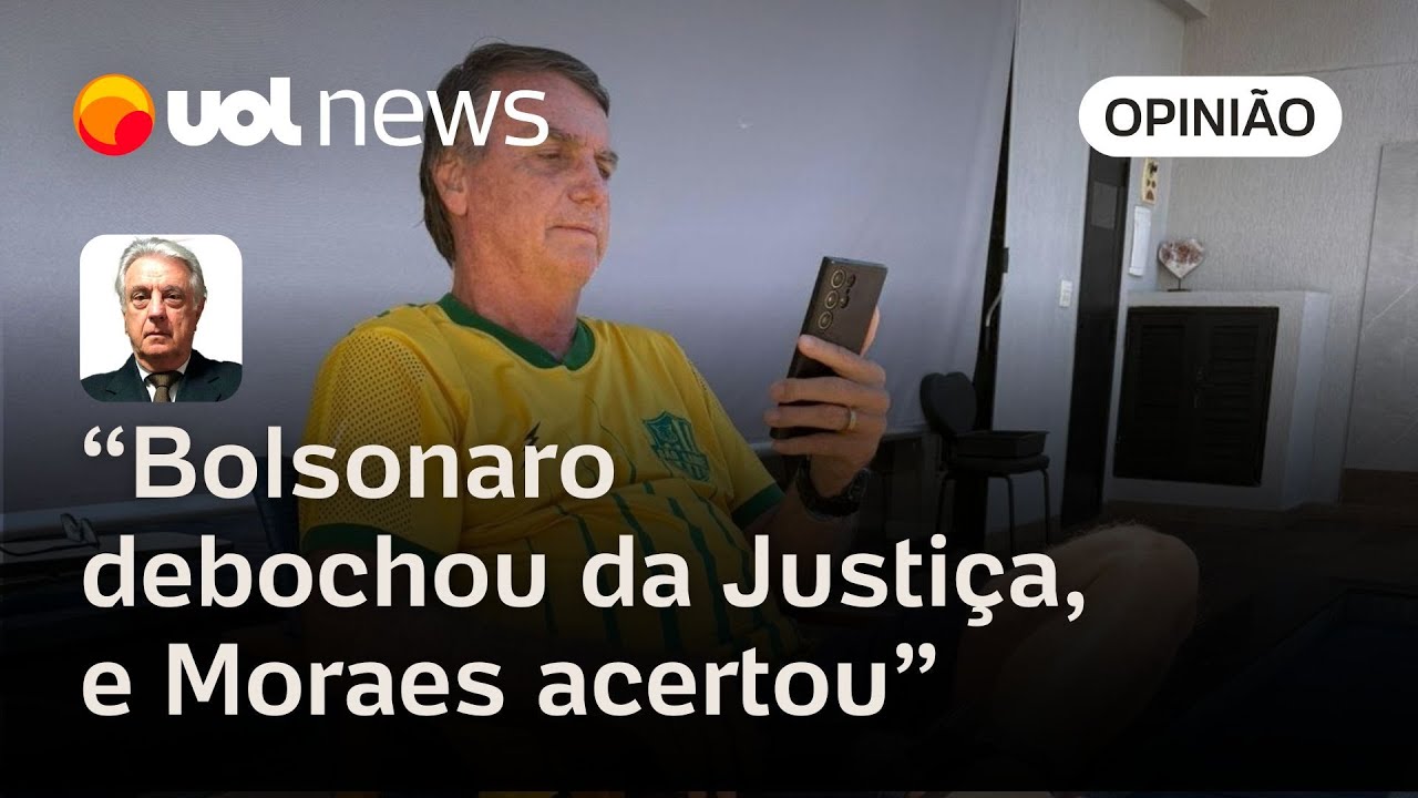 Bolsonaro debochou da Justiça e Moraes acertou ao decretar prisão domiciliar analisa Maierovitch