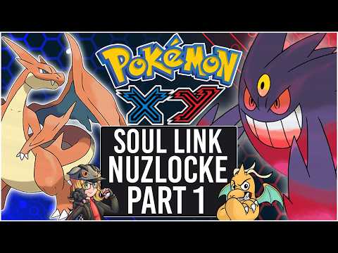 Pokemon X and Y Soul Link Randomizer Nuzlocke Part 1 - What Starter Pokemon Will We Get?