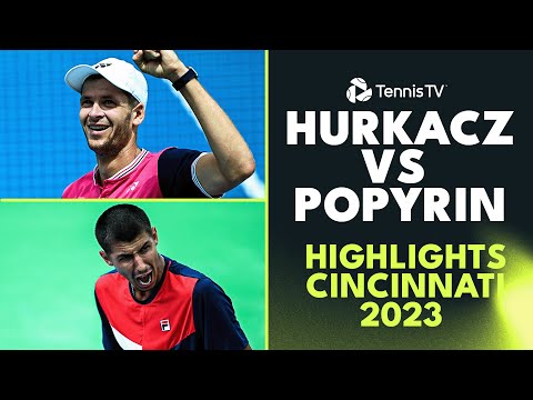 Hubert Hurkacz vs Alexei Popyrin Quarter-Final | Cincinnati 2023 Highlights