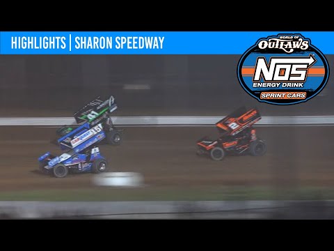 World of Outlaws NOS Energy Drink Sprint Cars | Sharon Speedway | May 20th, 2023 | HIGHLIGHTS - dirt track racing video image