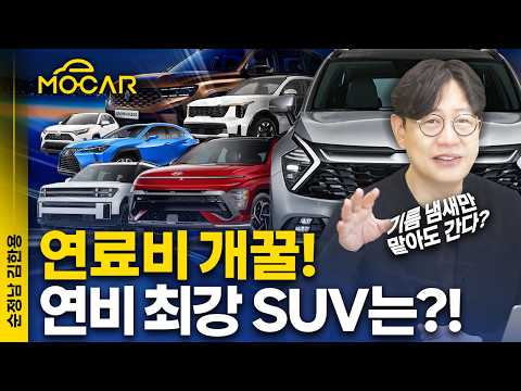 국내 연비 최강 SUV 순위 TOP10...10만원이 남아? 하이브리드 인기 이유 있네!