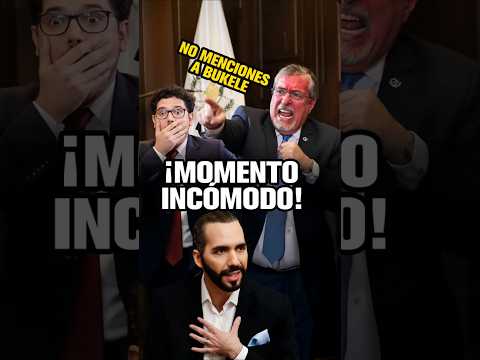 😳🚨 ¡LE MENCIONAN A BUKELE Y PIERDE LA CALMA! 😳🚨  #nayibbukele #guatemala