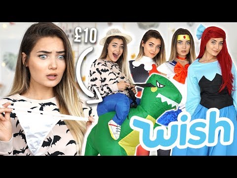 TRYING ON WISH HALLOWEEN COSTUMES UNDER £10! - UCBKFH7bU2ebvO68FtuGjyyw