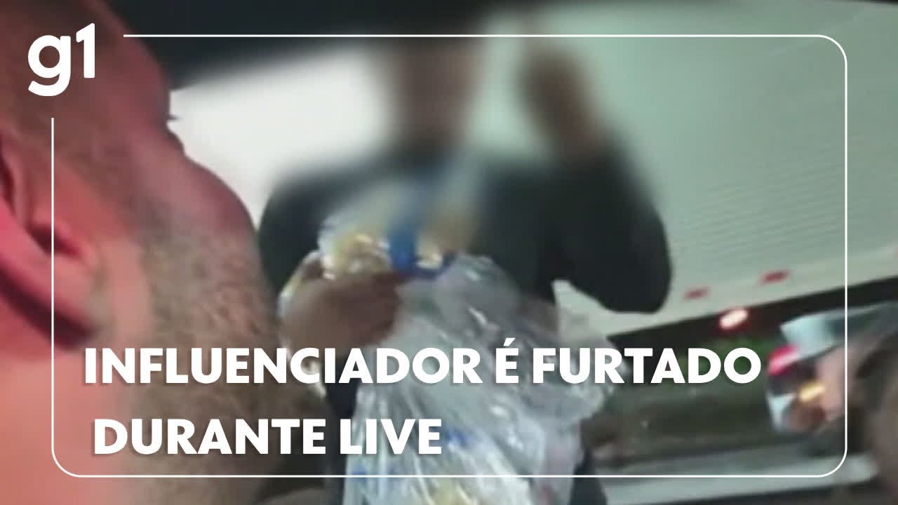 Falsos ambulantes furtaram influenciador que fazia live na Av Brasil Rio