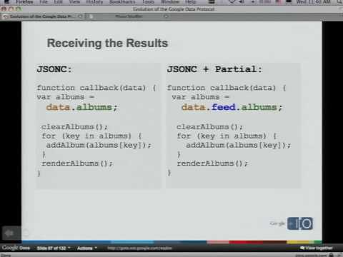 Google I/O 2009 - Evolution of the Google Data Protocol.. - UC_x5XG1OV2P6uZZ5FSM9Ttw