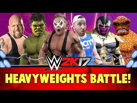 WWE 2k17 Heavyweights Battle Royal with Marvel Avengers & Batman Super Heroes - UCCXyLN2CaDUyuEulSCvqb2w
