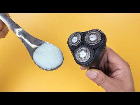 剃须刀钝了不要扔，只需简单一招，立马变锋利，不用花钱买新的