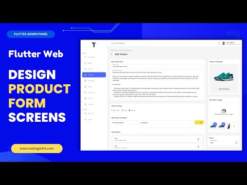 Flutter Admin Panel: Build Responsive Flutter Products Create and Edit Form screens