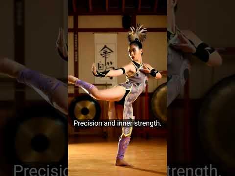 Indonesian Warrior Queen: 🔥 Elegant Kung Fu/Silat Flow in Mini Qipao!