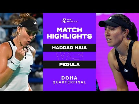 Beatriz Haddad Maia vs. Jessica Pegula | 2023 Doha Quarterfinal | WTA Match Highlights