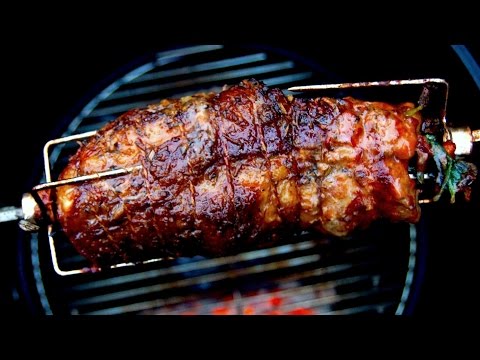 Pork Shoulder Spit Roast - Iberico Cabecero - Smoked on the ProQ excel 20 - UC_kARM8MBLDBxZQuZeYYQdQ