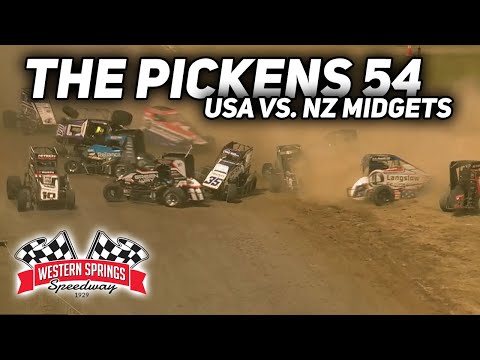 USA vs. NZ Midgets | 2023 The Pickens 54 | Western Springs Speedway - dirt track racing video image