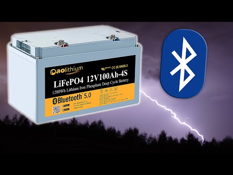 AOLithium 12V 100AH LifePO4 Battery with Bluetooth