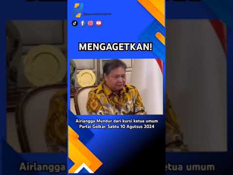 Airlangga Mundur dari Posisi Ketua Umum Partai Golkar #shortvideo