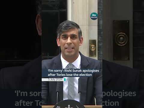 'I'm sorry': Rishi Sunak apologises after Tories lose  #politics #news #itvnews