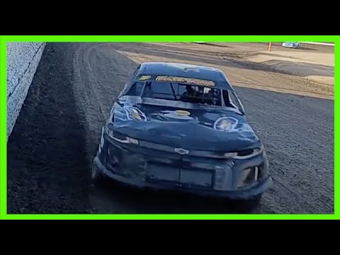 IMCA Stock Cars Ripping At Hanford Keller Auto Speedway On A Tuesday Night - dirt track racing video image