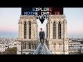 Simon Nogueira explore le toit de Notre-Dame de Paris (2018)