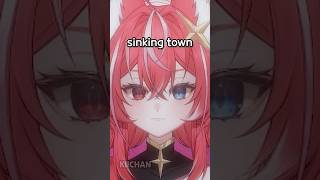 sinking town