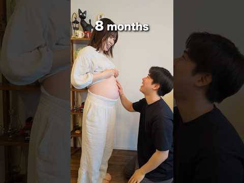 第一子出産までのお腹の記録