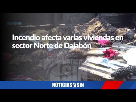 Incendio afecta varias viviendas en sector Norte de Dajabón