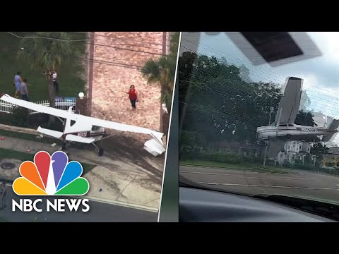 Watch: Video Captures Small Plane Crash Onto Florida Road