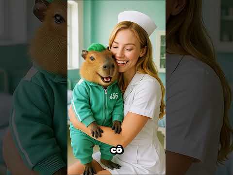 mèo béo dùng trai nước ma thuật để troll bạn và cái kết! #funny #squidgame #xuhuong