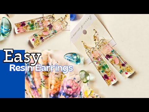 How to Make UV Resin Earrings | DIY Dry Flower Earrings | Easy Earrings Tutorial