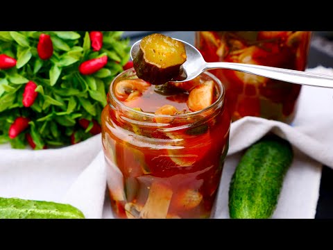 Закуска из ОГУРЦОВ  На Зиму 🥒. Вкуснее не бывает.