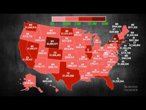 Difference between the top 1% and the bottom 99% in every state - UCcyq283he07B7_KUX07mmtA