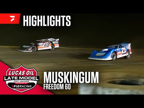 Freedom 60 | Lucas Oil Late Model Dirt Series at Muskingum County Speedway 7/5/25 | Highlights - dirt track racing video image