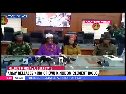 Okuama K!lling: Army Releases King of Ewu Kingdom Cement Ikolo