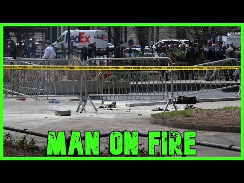 'I SMELL THE FLESH': Man Sets Himself ON FIRE At Trump Trial