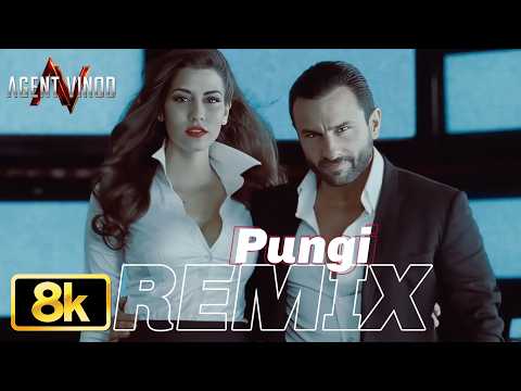 Pungi (Remix) 8K Full Video Song | Agent Vinod | Saif Ali Khan | Pritam,Mika Singh,Nakash,Amitabh B