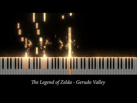 How to play "Gerudo Valley" from The Legend of Zelda: Ocarina of Time - Piano tutorial