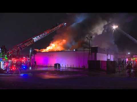 Dallas nightclub up in flames, firefighters battled blaze overnight