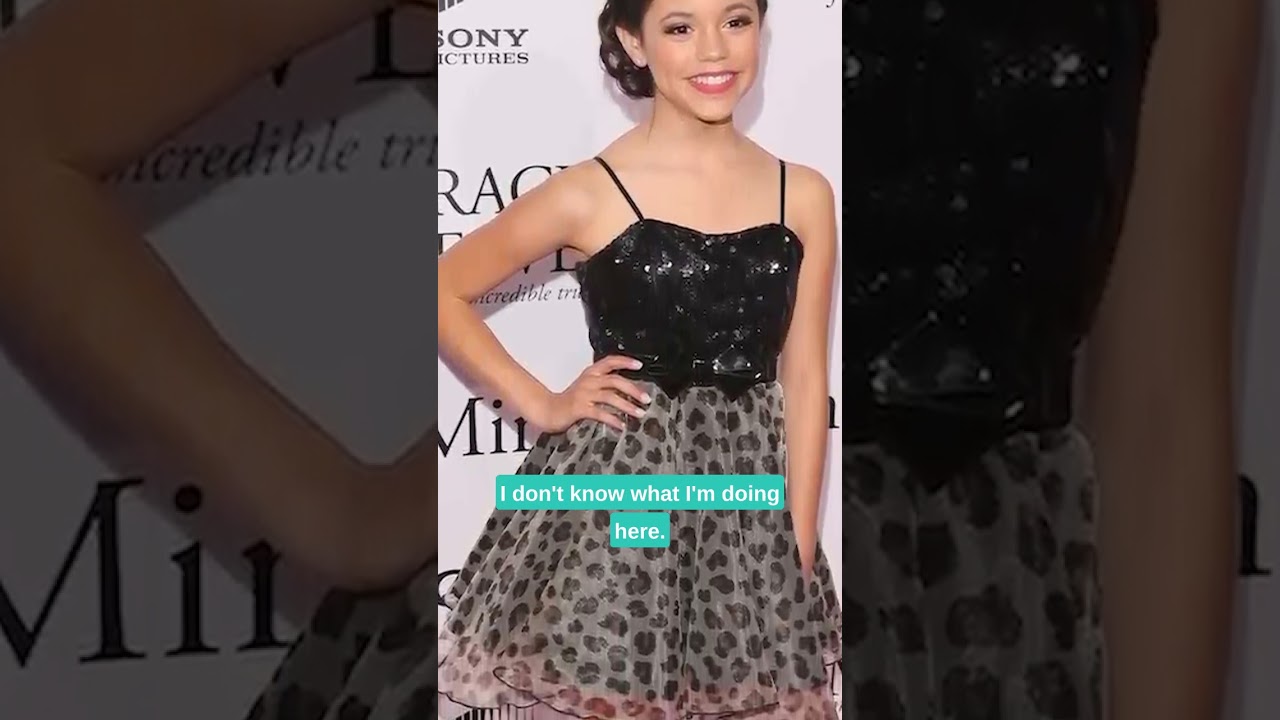 Wednesday’s Jenna Ortega reacts to her first red carpet fashion #shorts