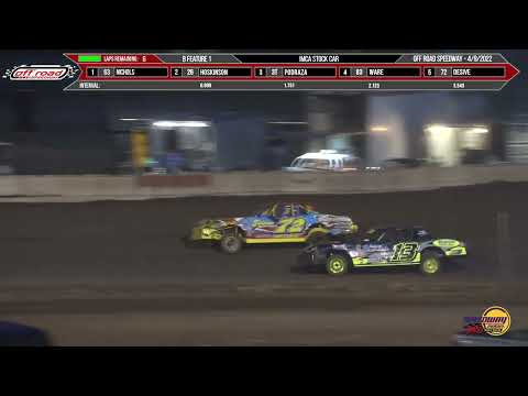 Hobby Stock &amp; Stock Car B Features | Off Road Speedway | 4-9-2022 - dirt track racing video image