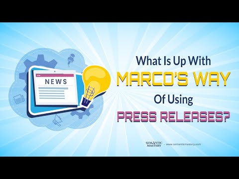 What Is Up With Marco's Way Of Using Press Release?