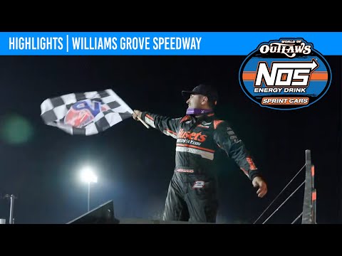 World of Outlaws NOS Energy Drink Sprint Cars | Williams Grove Speedway | July 27, 2024 | HIGHLIGHTS - dirt track racing video image