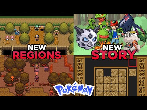 Pokemon GBA Rom with New Trion Region, New Story, Good and Evil Role, Grass Type Starters!