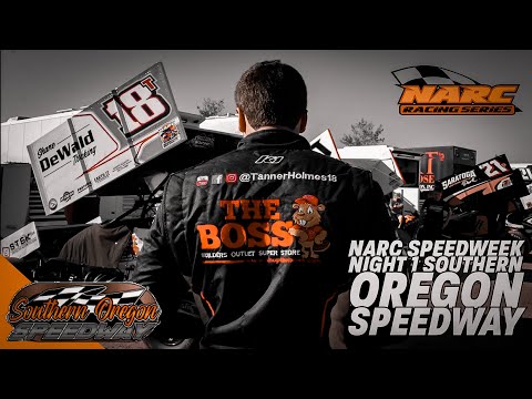 410 Sprint Cars Southern Oregon Speedway: 1st Night Of Fastest 5 Days - dirt track racing video image