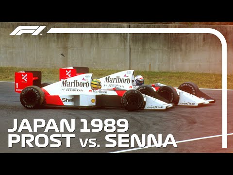 Ayrton Senna and Alain Prost's Championship Deciding Crash | 1989 Japanese Grand Prix