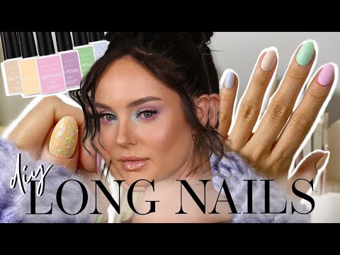DIY Making My Own Press On Nails for Spring! Time & Money Saving \ Chloe Morello