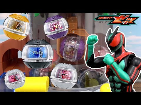 人形劇【仮面ライダーゼッツ】失敗したら罰あり!!クレーンゲームでライダーカプセムをゲットしろ!!　アニア たまごをキャッチ！恐竜クレーン